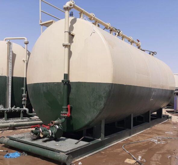 500 BBL Acid Storage Tank Skid Mounted (2)